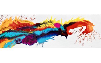 Obraz abstrakcyjny 50x150 cm Explosion of Hues - Witek Home