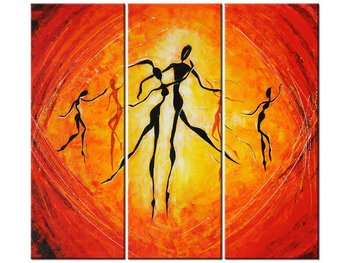 Obraz Afrykańscy tancerze, 3 elementy, 90x80 cm - Oobrazy