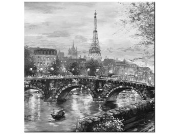 Obraz Alejka w Paryżu w czerni i bieli, 40x40 cm - Oobrazy