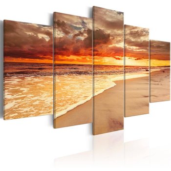 Obraz ARTGEIST Morze: Piękny zachód słońca, 5-częściowy - ARTGEIST