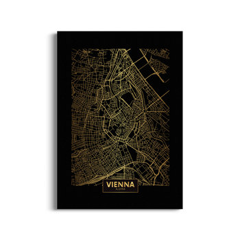 Obraz autorski HOMEPRINT Mapa Wiednia 20x30 cm - HOMEPRINT