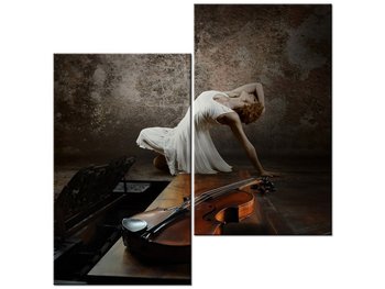 Obraz Balerina w tańcu, 2 elementy, 60x60 cm - Oobrazy