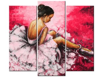 Obraz Balet w różu, 3 elementy, 90x80 cm - Oobrazy