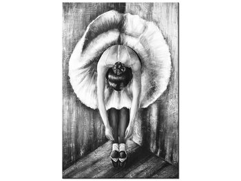 Obraz, Baletnica w czerni i bieli, 60x90 cm - Oobrazy