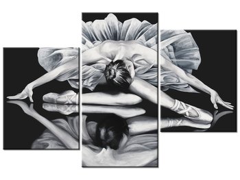 Obraz Baletnica w lustrzanym odbiciu, 3 elementy, 90x60 cm - Oobrazy