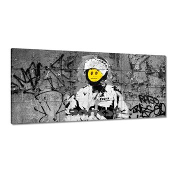 Obraz Banksy Buźka, 150x70cm - ZeSmakiem