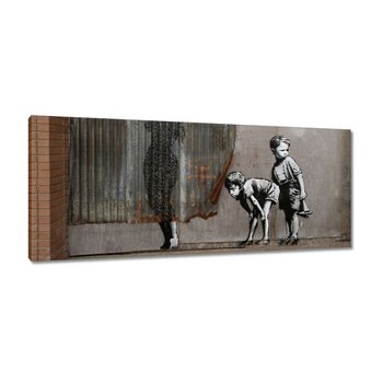 Obraz Banksy Chłopcy Prysznic, 100x40cm - ZeSmakiem