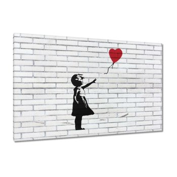 Obraz Banksy Dziewczynka Balon, 140x90cm - ZeSmakiem