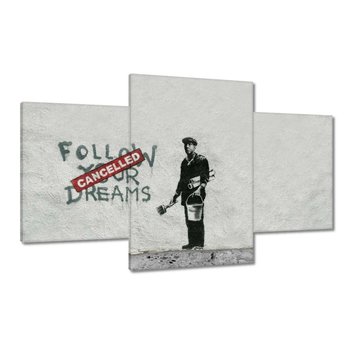 Obraz Banksy Follow Your Dreams, 100x60cm - ZeSmakiem