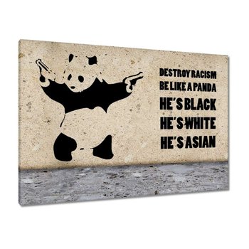 Obraz Banksy Panda, 100x70cm - ZeSmakiem