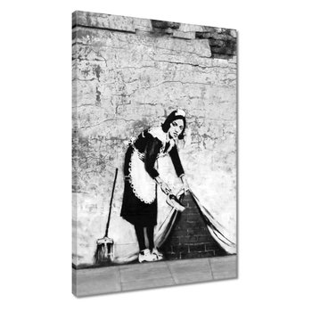 Obraz Banksy Pokojówka, 40x60cm - ZeSmakiem