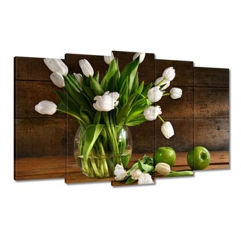Obraz Białe tulipany, 100x60cm - ZeSmakiem