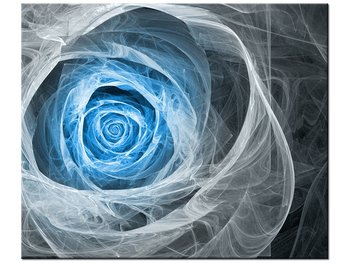 Obraz Błękitna róża fraktalna, 60x50 cm - Oobrazy
