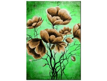 Obraz Brązowe kwiaty, 70x100 cm - Oobrazy