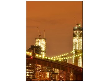 Obraz Brooklyn Bridge i WTC, 50x70 cm - Oobrazy