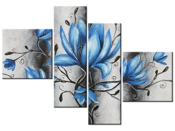 Obraz Bukiet turkusowych magnolii, 4 elementy, 100x70 cm - Oobrazy
