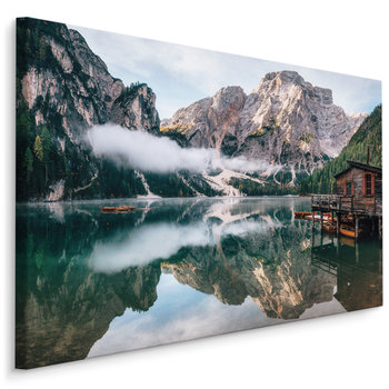 Obraz Canvas do Sypialni GÓRY Jezioro Niebo Włochy Niebo Ozdoba 70cm x 50cm - Muralo
