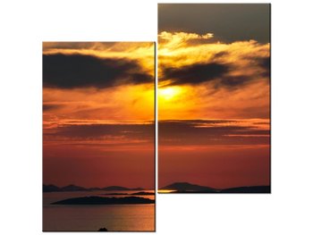 Obraz Chorwackie słońce, 2 elementy, 60x60 cm - Oobrazy