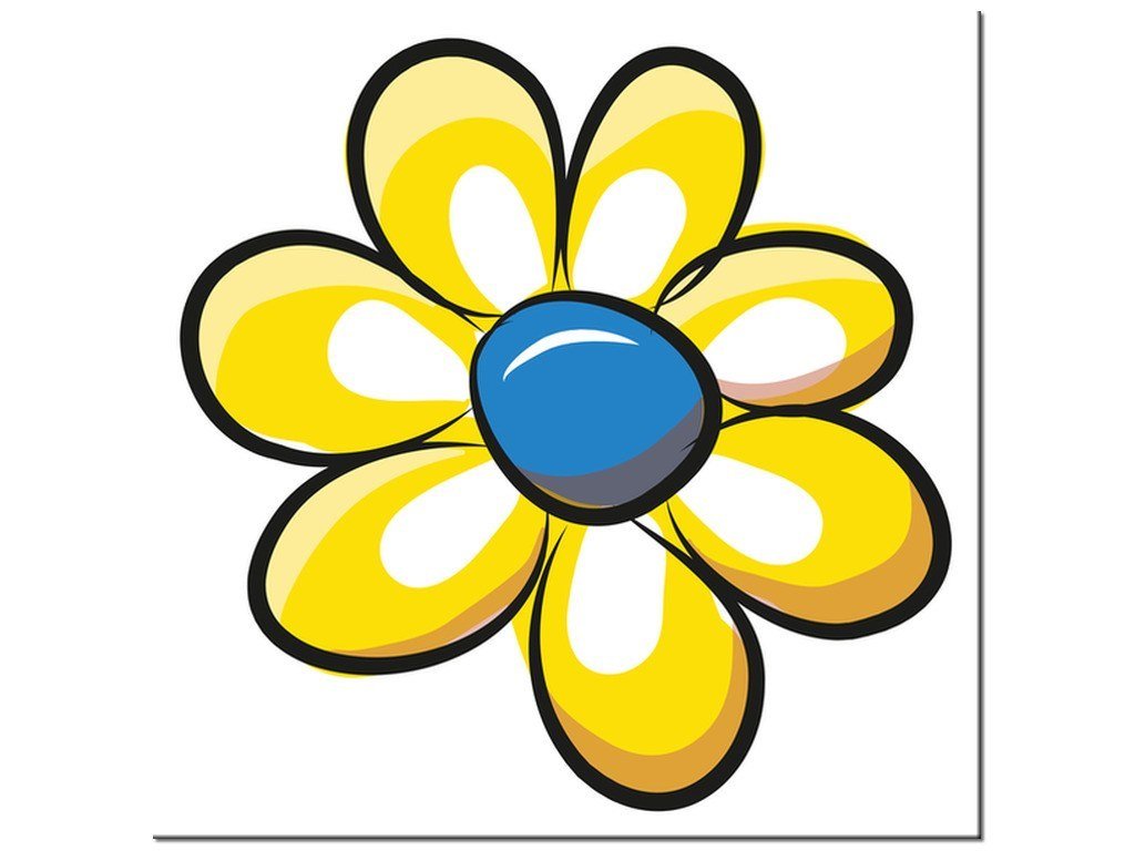 Obraz Cytrynowy kwiatek, 30x30 cm - Oobrazy | Sklep EMPIK.COM
