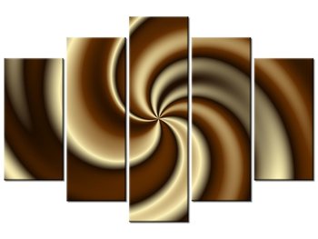 Obraz Czekoladowe Cappuccino, 5 elementów, 150x100 cm - Oobrazy