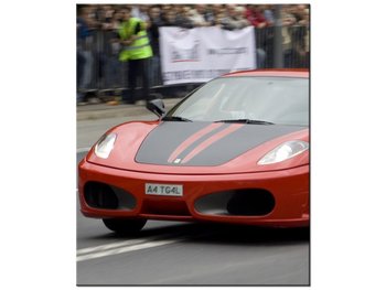 Obraz Czerwony samochód sportowy, 50x60 cm - Oobrazy