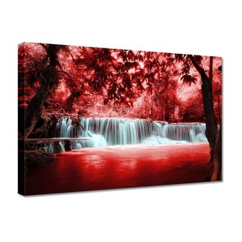 Obraz Czerwony wodospad Kaskada, 30x20cm - ZeSmakiem