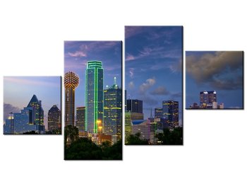 Obraz Dallas City, 4 elementy, 160x90 cm - Oobrazy