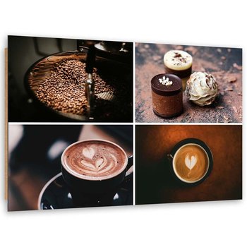 Obraz Deco Panel, Kawa i słodycze (Rozmiar 90x60) - Feeby