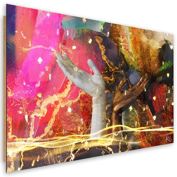Obraz Deco Panel, Kolorowe Ręce Abstrakcja (Rozmiar 60x40) - Feeby