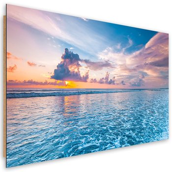 Obraz Deco Panel, Zachód słońca nad morzem (Rozmiar 90x60) - Feeby