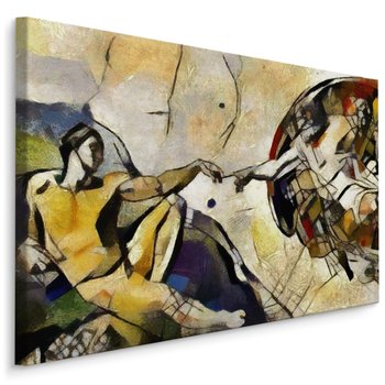 Obraz DEKORACYJNY Canvas Stworzenie Adama Styl Pablo Picasso 100cm x 70cm - Muralo