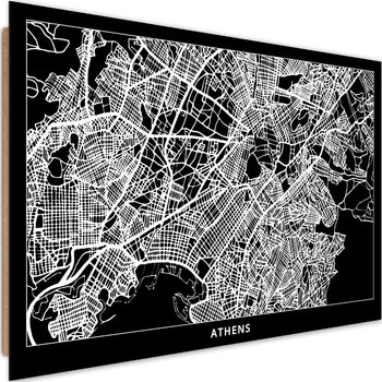 Obraz dekoracyjny FEEBY, Ateny Plan Miasta 120x80 - Caro