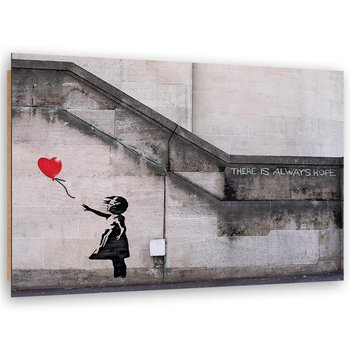 Obraz dekoracyjny FEEBY, Banksy Dziewczynka z Balonikiem 120x80 - Feeby