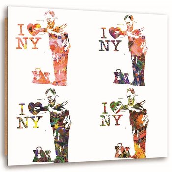 Obraz dekoracyjny FEEBY, Banksy - I love New York 40x40 - Feeby