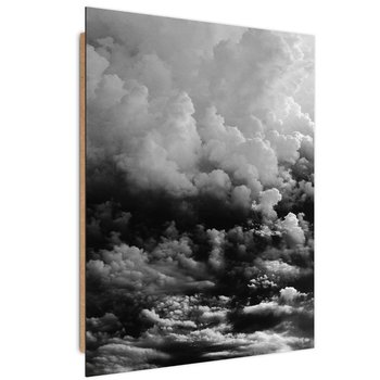Obraz dekoracyjny FEEBY, Chmury Niebo Czarno Biały 60x90 - Caro