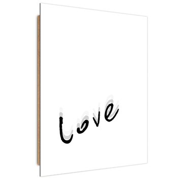 Obraz dekoracyjny FEEBY, Love Typografia Napis 40x60 - Caro