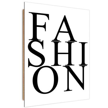 Obraz dekoracyjny FEEBY, Napis Fashion Czarno Biały 60x90 - Caro