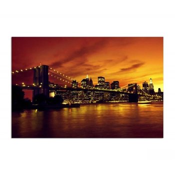 Obraz dekoracyjny FEEBY, Nowy Jork Manhattan Zachód Słońca 70x50 - Caro