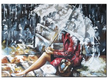 Obraz, Deszczowa dziewczyna, 100x70 cm - Oobrazy