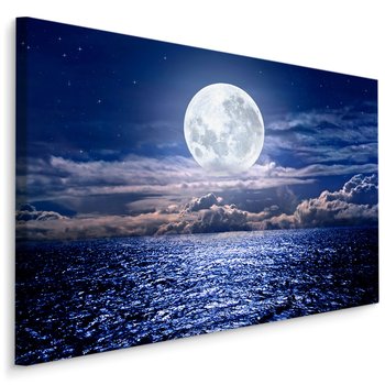 Obraz Do Jadalni Księżyc W Pełni Nad Morzem Pejzaż Dekoracja 30cm x 20cm - Muralo