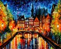 Obraz do MALOWANIA PO NUMERACH MIASTO 30X40 zestaw - Centrum