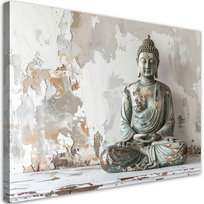 Obraz do salonu sypialni, Budda Zen Spa na szarym tle 45x30