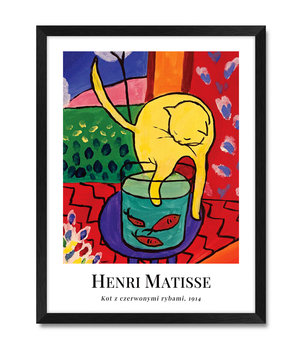 Obraz do salonu sypialni reprodukcja kot Henri Matisse 32x42 cm - iWALL studio