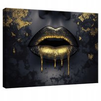 OBRAZ DO SYPIALNI SALONU KUCHNI KOBIETA TWARZ USTA NA PŁÓTNIE ŚCIANĘ 100X70
