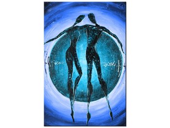 Obraz Do tanga trzeba dwojga w niebieskim, 80x120 cm - Oobrazy