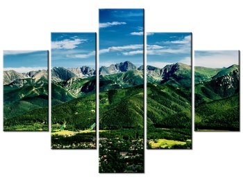 Obraz, Dolina w Tatrach, 5 elementów, 100x70 cm - Oobrazy