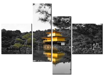 Obraz Dom i Bonzai - Mith Huang, 4 elementy, 130x90 cm - Oobrazy