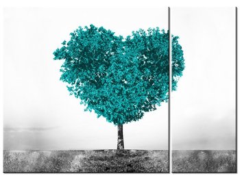 Obraz Drzewko miłości, 2 elementy, 70x50 cm - Oobrazy