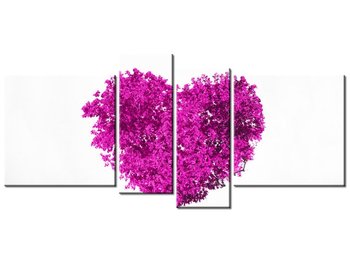 Obraz Drzewko miłości, 4 elementy, 120x55 cm - Oobrazy