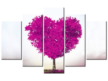 Obraz Drzewko miłości, 5 elementów, 100x63 cm - Oobrazy